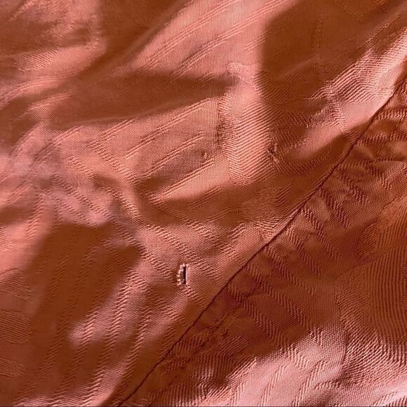 Grant Thomas, pure silk, light orange button down - Picture 3 of 7